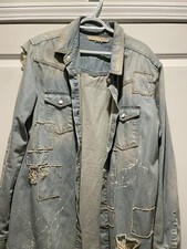 Off White Jean Jacket Sz- Xl. Worn Twice