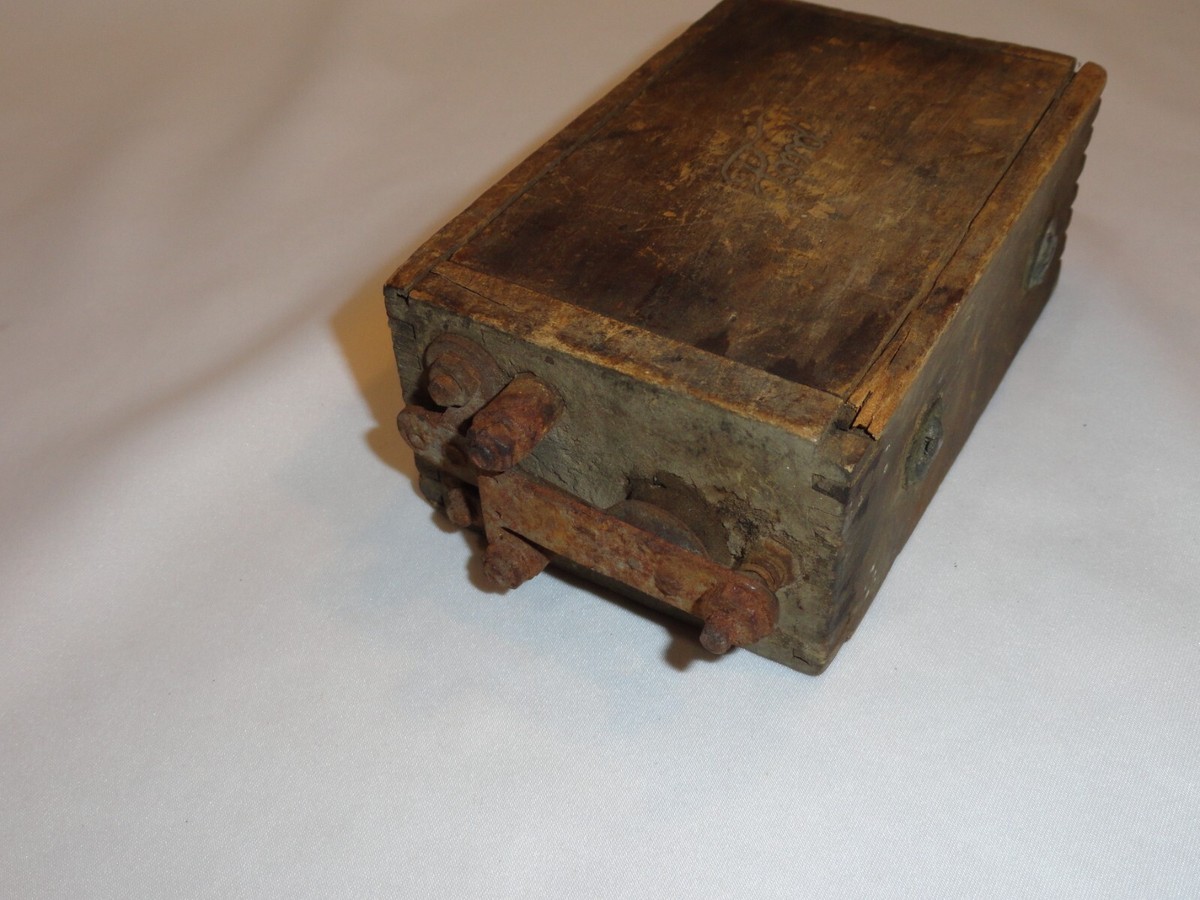 Vintage Antique 1900's Ford Model T Model A Wood Box Battery