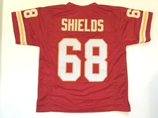UNSIGNED CUSTOM Sewn Stitched Will Shields Red Jersey - M, L, XL, 2XL