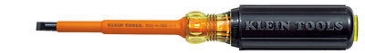 Klein Tools 602-4-INS Insulated Cabinet-Tip Heavy-Duty Round-Shank Screwdriver