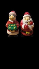 Topps 2001 Santa Mrs Claus Milk cookies Christmas Tree Ornaments set 2 small