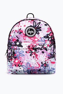 Rucksack Hype Lila Graffiti Blumen
