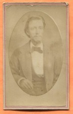 CDV Portrait of a Young Man circa 1870 Old Carte de visite