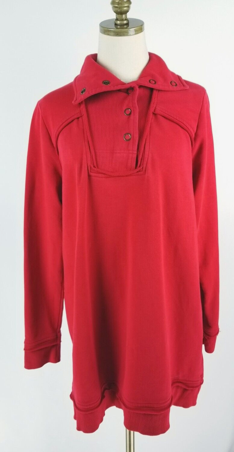 Soft Surrounding Split Snap Collar Sweatshirt Wom… - image 1