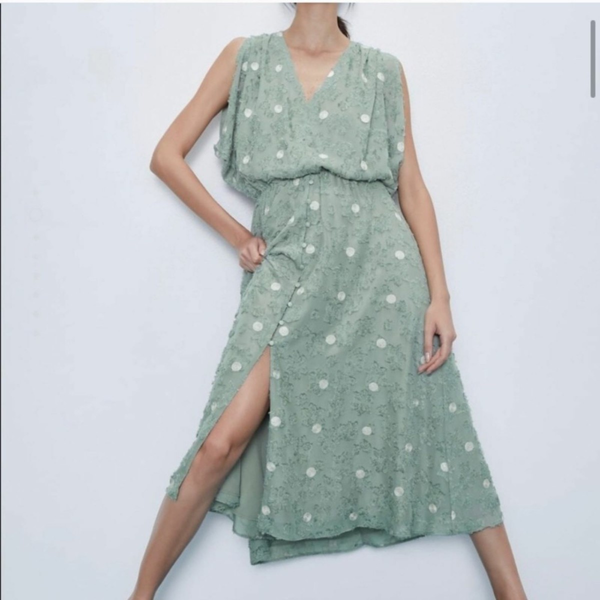NWT ZARA TEXTURED WEAVE MIDI DRESS | eBay NWT ZARA TEXTURED WEAVE MIDI DRESS | eBay