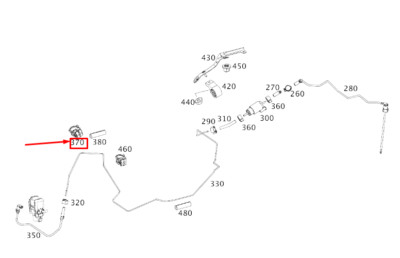NEU MERCEDES-BENZ CLA C117 BRENNLINIE MONTAGEKLAMMER LHD  