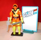 1994 GI JOE ICE CREAM SOLDIER ARMY BUILDER + CARD VINTAGE ARAH HASBRO cobra RARE