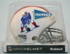 NFL NEW ENGLAND PATRIOTS 1965 - 1981 Throwback Riddell VSR4 Mini Helmet