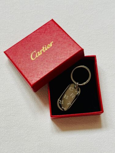 Cartier VIP Ad Gift Oval Keyring Keychain -New in Box, Dust Bag | Luxury Gift - Picture 6 of 16