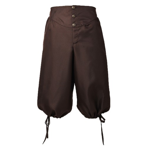 Medieval Mens Pants Renaissance Knee Pants  Knickers Tudor Ridding Breeches - Picture 13 of 51