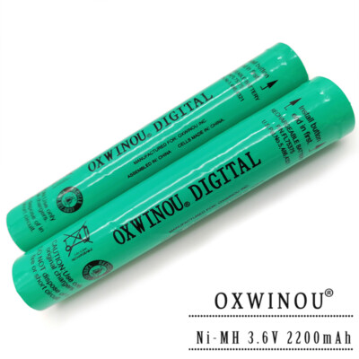 3.6V 2200mAh NiMH Flashlight Battery for Streamlight Stinger 75375 75175 HP 2pcs
