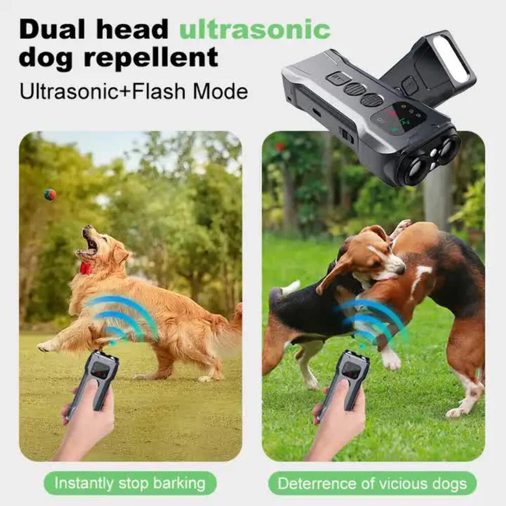 NNEDSZ P9 Ultrasonic Dog Repellent Device Dual-Mode Flashlight