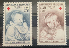 YT 1466/1467 CROIX ROUGE 1965 NEUFS **