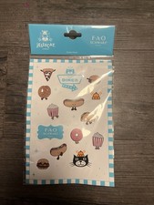 Jellycat Diner FAO Schwartz Stickers Sheet NEW