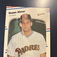 1988 Fleer Shawn Abner #576 San Diego Padres MLB Base Set Baseball Trading Card