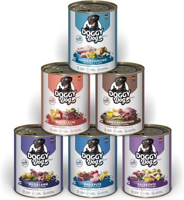 Nassfutter DOGGY Dog Paté 150-800g verschiedene Sorten Alleinfutter