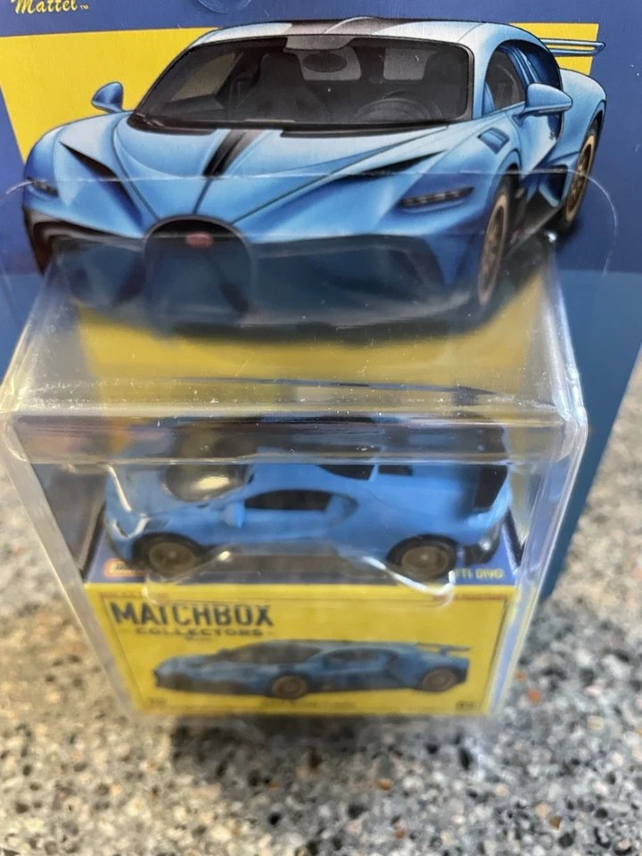 2023 Matchbox Collectors 2018 Bugatti Divo Blue Real Rider #2/20 - Image 3 of 3