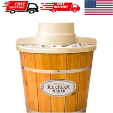 4-Quart Soft Serve Electric Ice Cream Maker - Fun Vintage Kitchen Essential