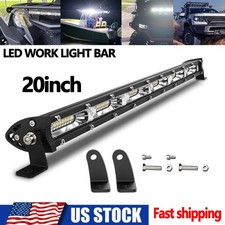 20 Inch Led Work Light Bar Spot Flood Combo For Truck Suv Atv Offroad Driving