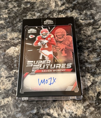 2025 Topps Chrome Xavier Worthy Chrome Autographs (RAW)