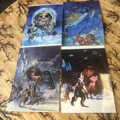 Collection Of 4 Star Wars : The Empire Strikes Back Post Cards Unused