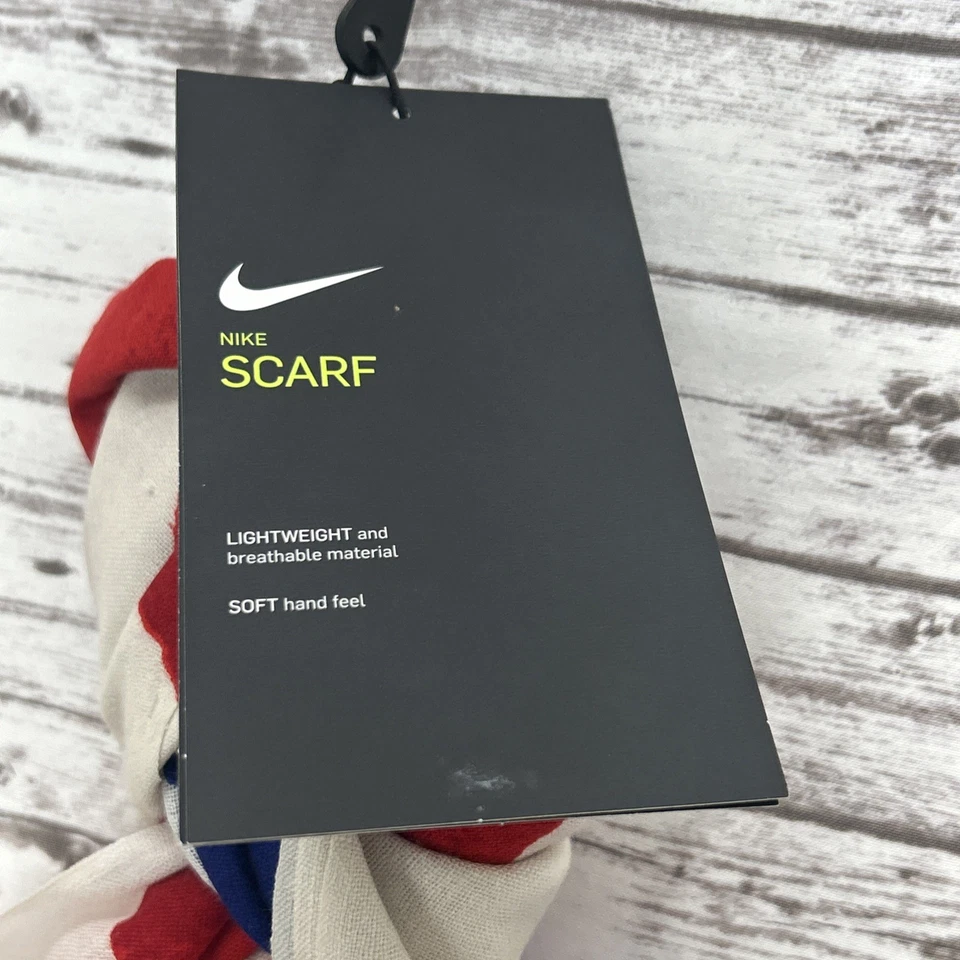 Nike Bufanda USA Victory Bufanda Adulto 100% Lana Rojo/Blanco/Azul Nuevo Con Etiquetas Foto 3 de 4