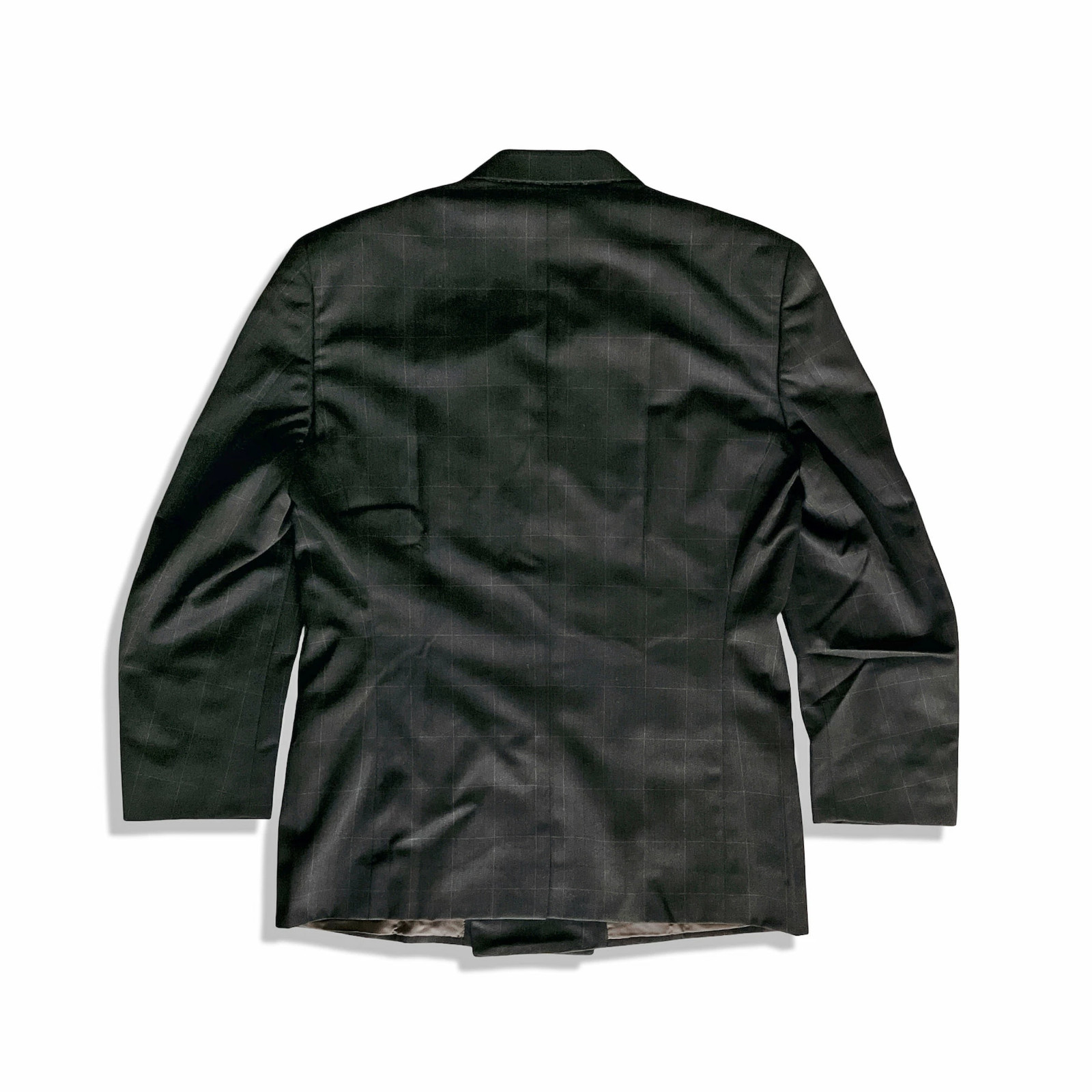 istante graph check pattern double breasted jacke… - image 4