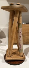 Vintage Wood Nut Cracker Original Wise Cracker Wood Twisting Twist Pecans
