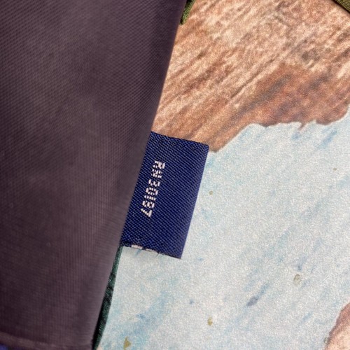 Nino Cerruti Necktie - Abstract Blue Gold Print 100% Silk Crepe Made In USA - Picture 10 of 12