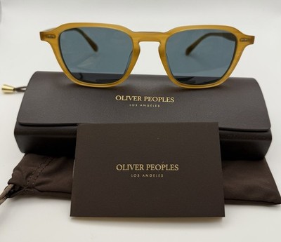Oliver Peoples Emryn OV5598SU  1779R5 - Semi-Matte Goldwood / Blue Lens (50MM)