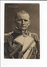 WWI German Exzellenz von Muller RPPC Portrait Postcard p2280