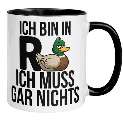 Tasse    Ich bin in Rente ich muss gar nichts    Renteneintritt Geschenk Mann