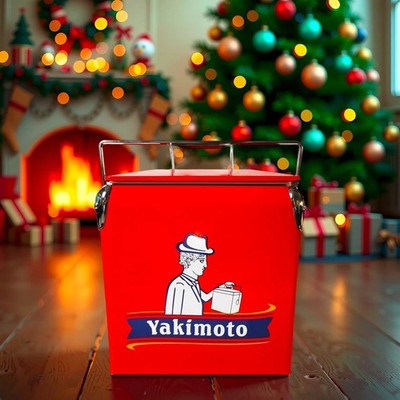 Yakimoto Vintage Red 14Qt Cooler, Food Storage Container,Beautiful Holiday Gifts
