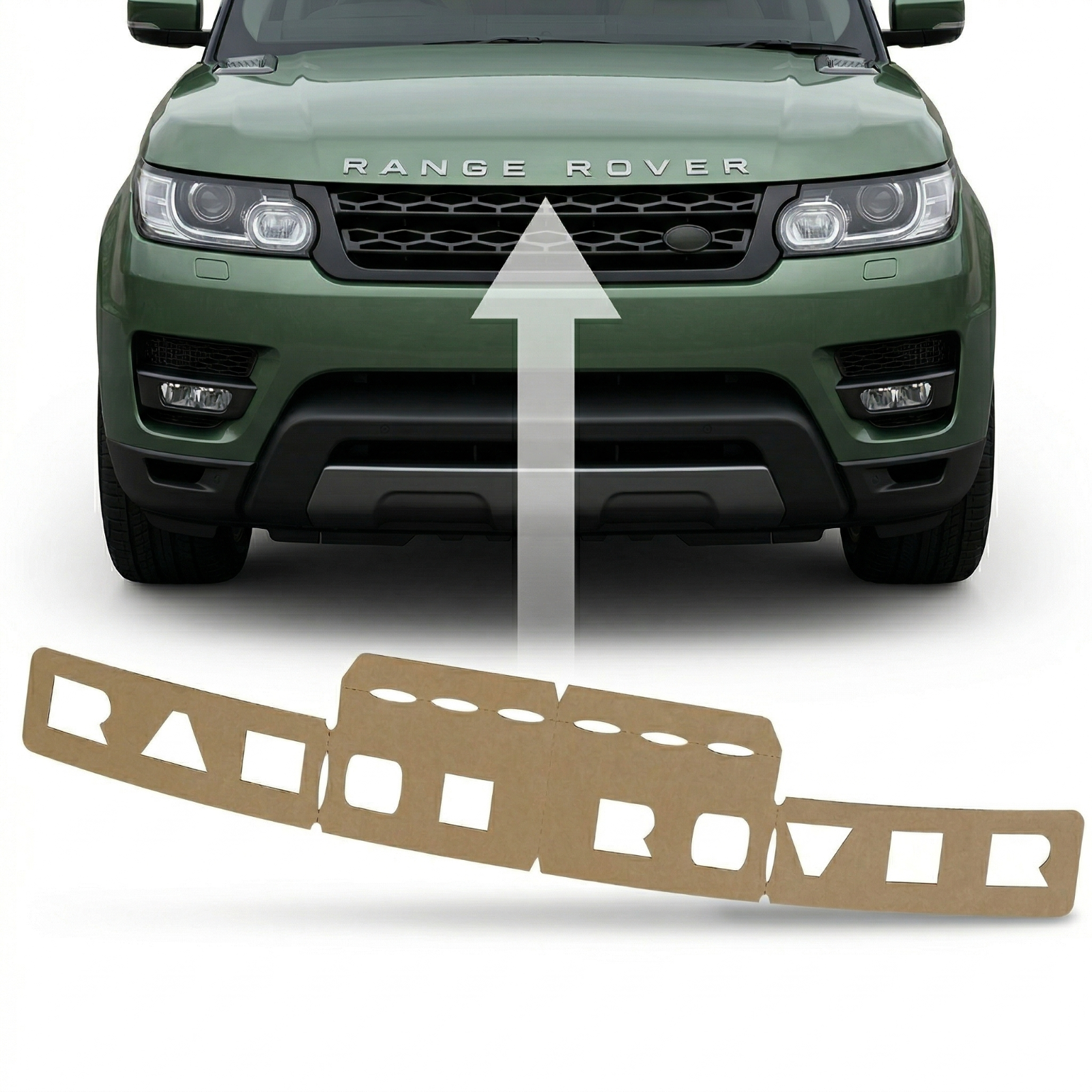 Range Rover Front Lettering LAND ROVER RANGE ROVER SPORT L494 2014-22 FRONT LETTERING TEMPLATE ...