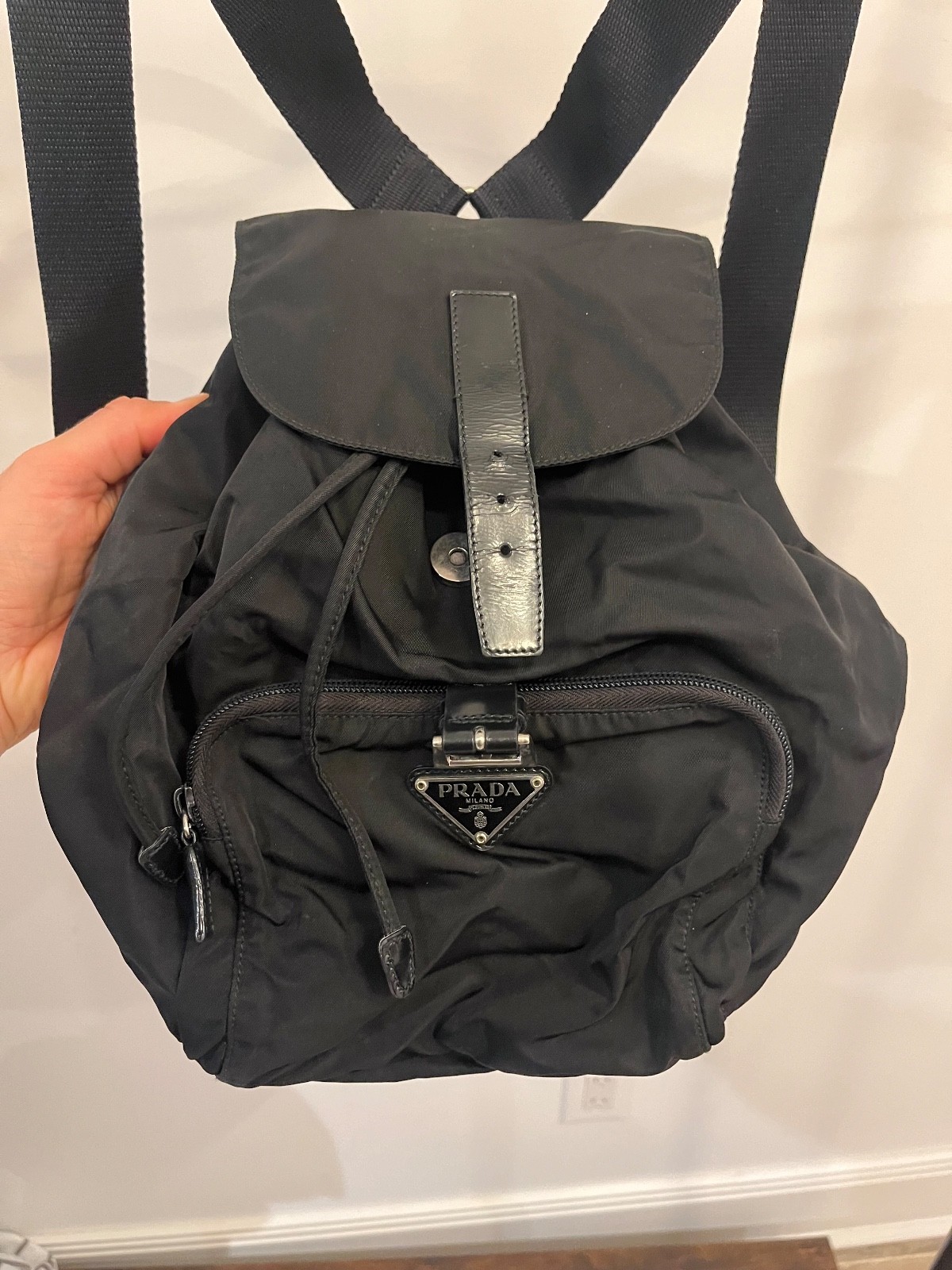 Authentic Prada backpack Nylon Black Medium - image 1
