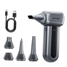 Gray MF70 Compressed Air Duster - 3-Speed Adjustable - Electric - Cordless