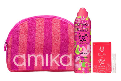 Amika Perk Up Dry Shampoo x Ellis Brooklyn Guava Granita + Perfume Gift Set Bag!