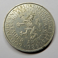 Germany-Federal Republic 5 Mark 1986D Copper-Nickel Clad Nickel KM#164 aUNC