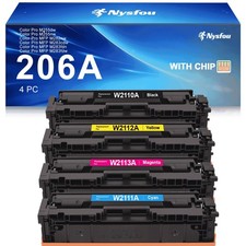 NYSFOU 206A Toner Cartridges Compatible for HP 206A 206X W2110A for Laserjet Pro