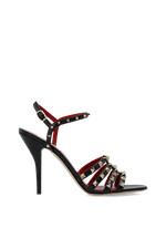 Valentino Garavani - Women - Studded heeled leather sandals - Black