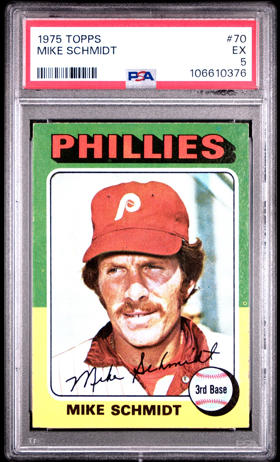 1975 TOPPS #70 MIKE SCHMIDT PSA 5