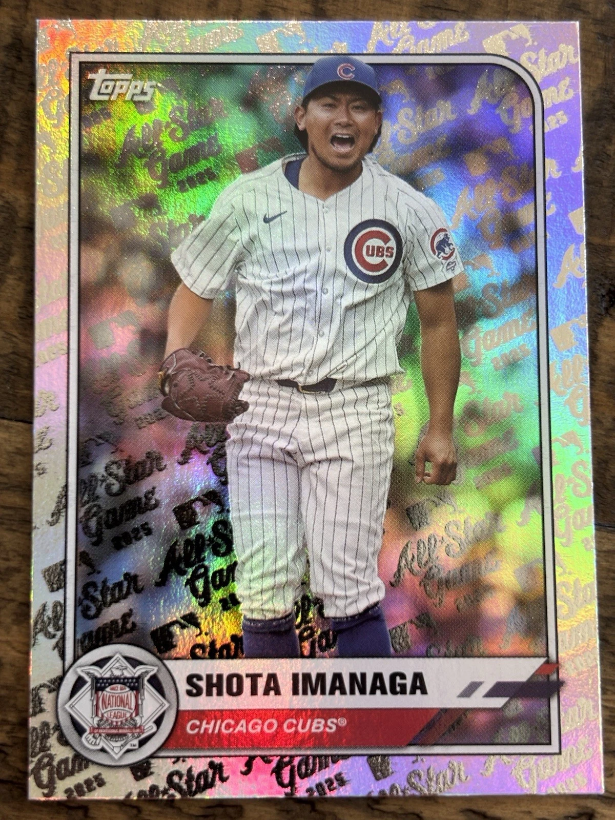 2025 Topps All Star Game #16 Shota Imanaga Rainbow Foil - Chicago Cubs