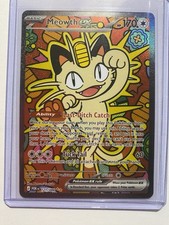 Meowth Ex 121/088 Me03: Perfect Order Holo Full Art Pokemon Card .