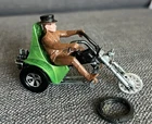 Vintage Mattel Hot Wheels Motorcycle Rumblers Torque Chop Trike Nice Hong Kong