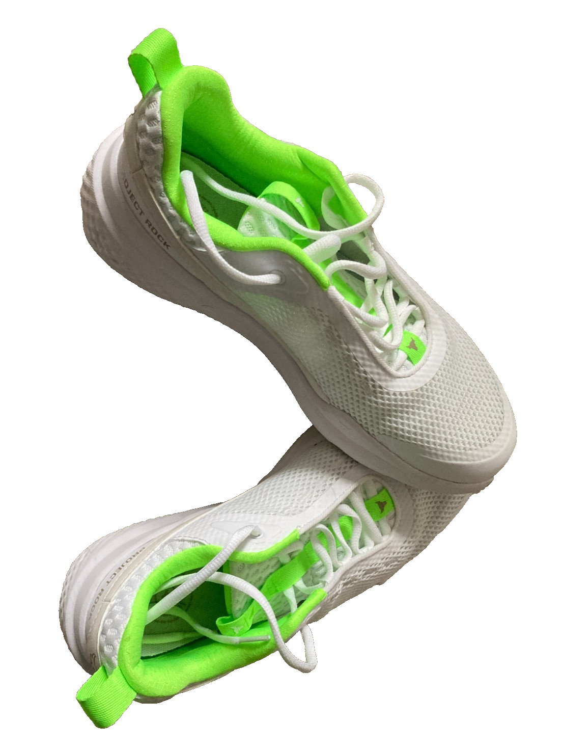 Women Sz 10/men Sz 8.5 White/lime Green