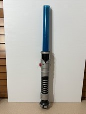 STAR WARS Light Saber 1999 Lucas Films Hasbro BLUE Electronic Battery Operated