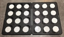 Storage Box / Protective Folder / Display Case with 24 Adjustable Coin Capsules