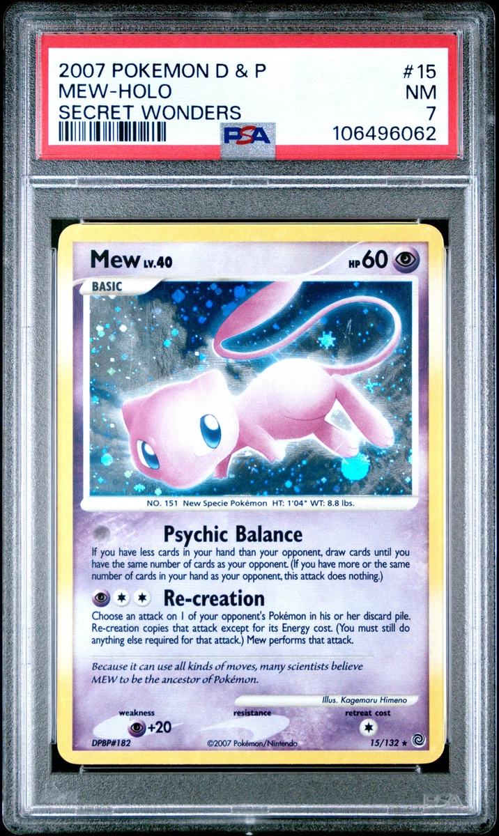 Mew Pokémon TCG Professional Sports Authenticator (PSA) Holo Rare