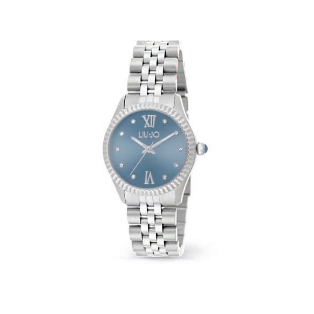 Womens Wristwatch LIU JO Luxury TINY TLJ2134 Stainless Steel Blue Swarovski