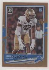 2020 Panini Donruss Optic Rookies Bronze Prizm Julian Okwara #144 0sw9